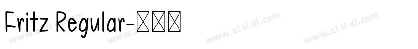 Fritz Regular字体转换